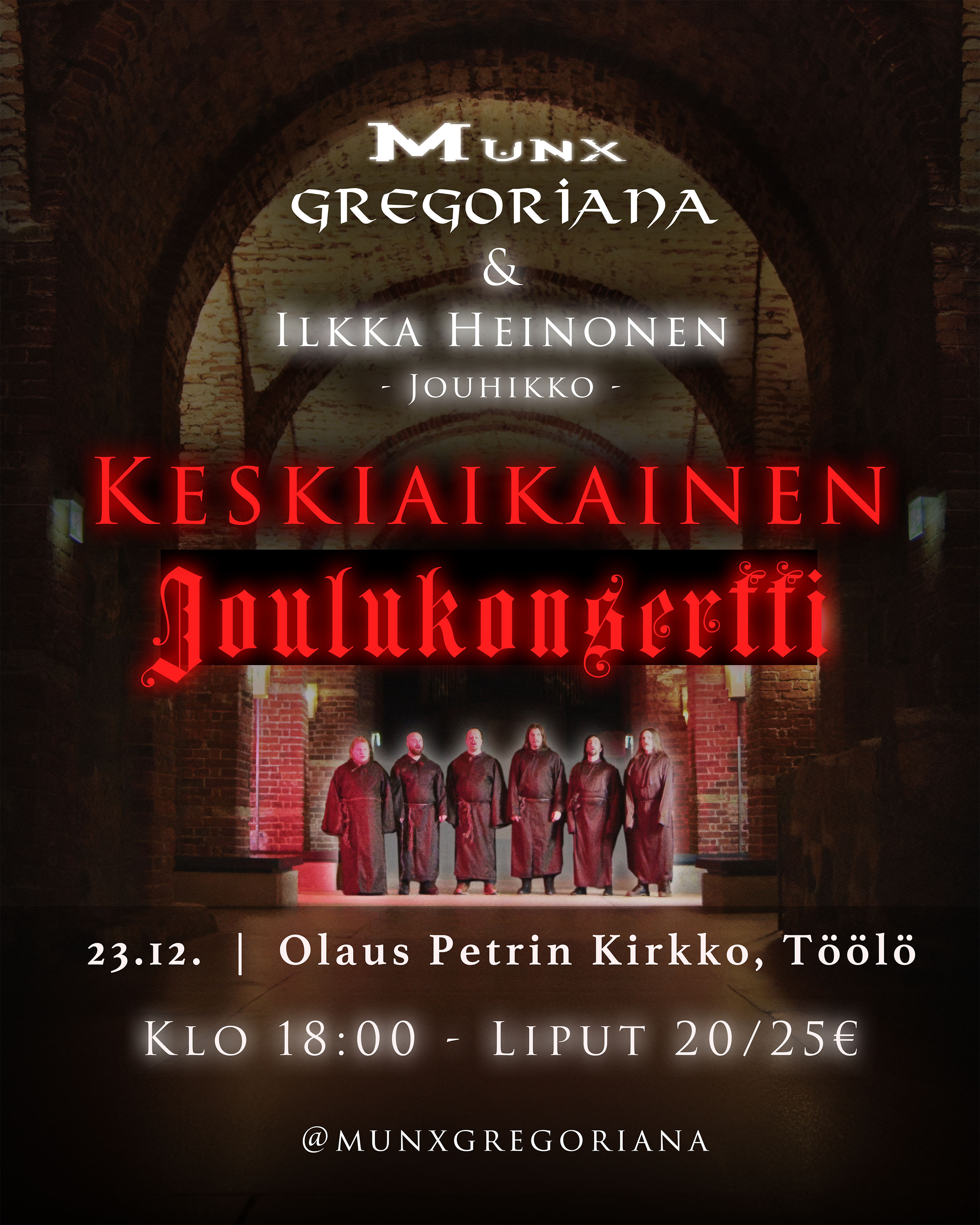 Munx Gregoriana Joulukonsertti